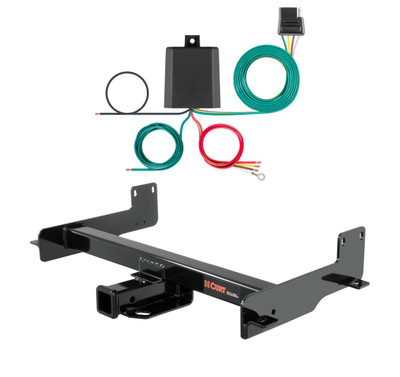 2026 Ford Transit-350 Curt 2", Class 3 Trailer Tow Hitch + 4-flat Wiring Kit 14012