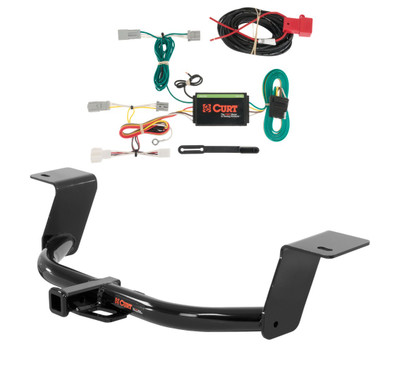 2017 Honda Accord Sedan Curt 1-1/4", Class 1 Trailer Tow Hitch + 4-flat Wiring Kit 11681