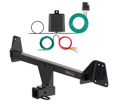 2026 Toyota Corolla Cross, w/o LED Taillights Curt 2", Class 3 Trailer Tow Hitch + 4-flat Wiring Kit 11637