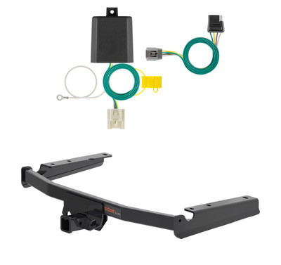 2020 - 2026 Toyota Highlander Curt 2", Class 3 Trailer Tow Hitch + 4-flat Wiring Kit 13453-4