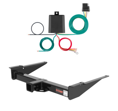 1971 - 1980 International Scout II Curt 2", Class 3 Trailer Tow Hitch + 4-flat Wiring Kit 13580