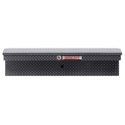 Weather Guard 178-6-04 56" Low Profile Lo-Side Truck Tool Box, 4 Cu Ft Aluminum, Gunmetal Gray
