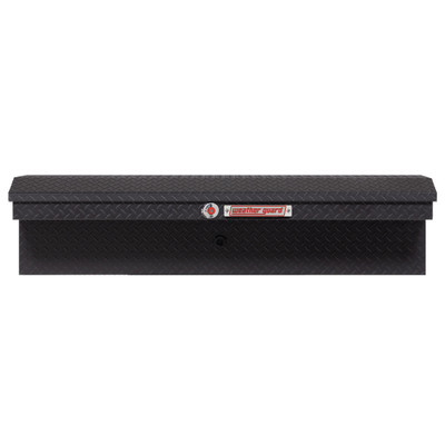 WEATHER GUARD 178-52-04 56" Lo-Side Truck Tool Box, 4 cu ft, Aluminum, Textured Matte Black, High Security Lock