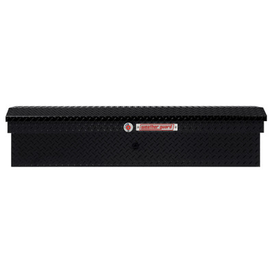 WEATHER GUARD 178-5-04 56" Low Profile Lo-Side Truck Tool Box, 4 cu ft Aluminum, Gloss Black