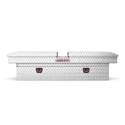 Weather Guard 71.5" x 27.5" x 18.5" Gull Wing Cross Box 114-0-04, Full Extra Wide Truck Bed Tool Box, Gloss Black