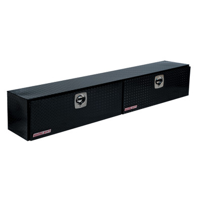 WEATHER GUARD 11.8 ft, 96.25" x 16" x 13.25" Hi-Side Truck Tool Box 396-5-02, Aluminum Diamond Plate, Gloss Black