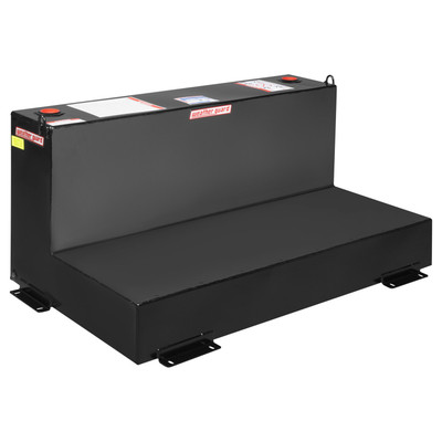 WEATHER GUARD 90 Gal L-Shape Diesel Transfer Tank 354-5-02, Black, Vented Cap, Interior Baffle, Lifetime Warranty