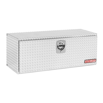 Weather Guard 648-0-02, 8.6 Cu Ft, 48" x 18" x 19" Aluminum Underbed Tool Box, Diamond Plate Clear Coat