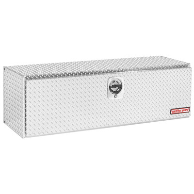 WEATHER GUARD 660-0-02 11.2 cu ft, 60" x 18" x 18" Aluminum Underbed Truck Tool Box, Diamond Plate Clear Coat