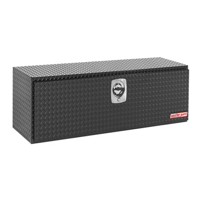WEATHER GUARD 648-5-02 48" Aluminum Underbed Truck Tool Box, Gloss Black Finish, Standard Mount