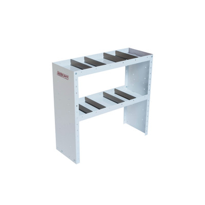 Weather Guard 9333-3-03 Heavy Duty Van Shelf Unit, 34"H x 36"W x 13.5"D, Adjustable Steel Storage with 8 Dividers