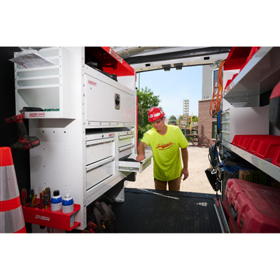 WEATHER GUARD 9045-3-03 Secure Storage Module Cabinet, Five 5 Drawer Van Storage System