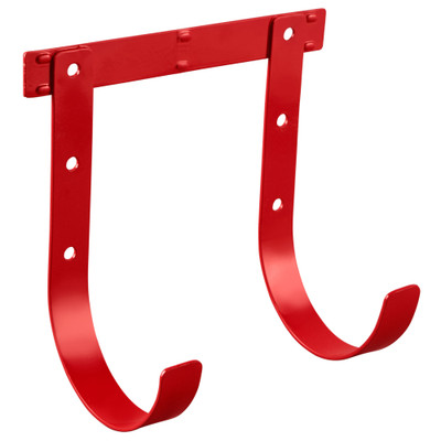 WEATHER GUARD 9892-7-01 Two Hook Holder, 7 ft, 8"H x 9"W x 5"D, Red Powder Coat Steel Van Storage