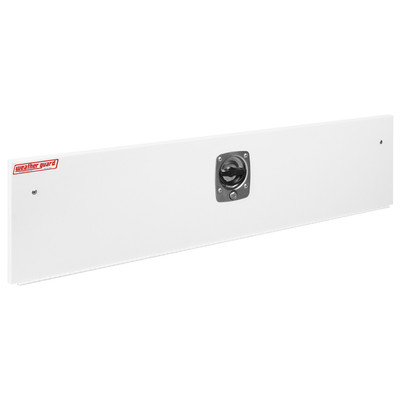 Weather Guard 48.5" x 10.5" x 1" White Steel Shelf Door Unit 9505-3-01, Van Storage Cabinet Door