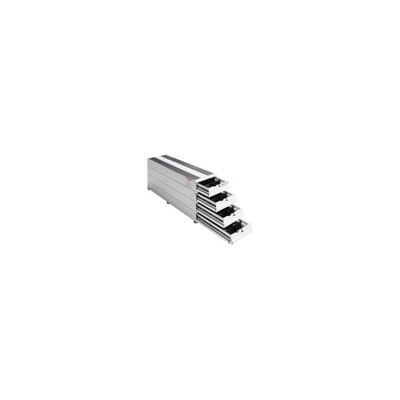 Weather Guard 328-3 Aluminum Drawer Unit, 75 lbs Capacity, 49" x 12.25" x 23.5", White Van Storage System