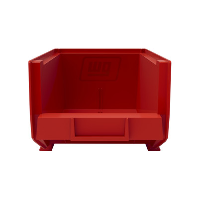 Weather Guard 9859-7-02 Van Storage Bin Set, 6.0 x 6.598 x 15.413, Red Plastic Bins for Van Shelving (3-Pack)