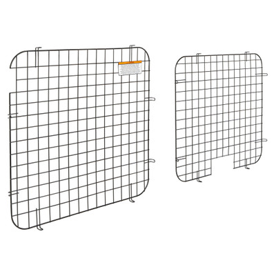Weather Guard 88026 23.5"H x 61"W, 7 Gauge Steel Window Screen, Black Sliding Side Door Van Security