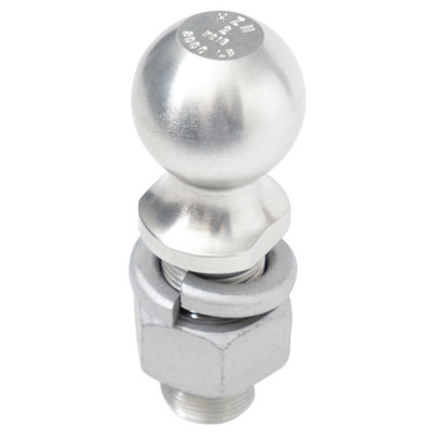Reese Trailer Hitch Ball, 2 Inch Diameter, 8,000 lbss. Capacity, 1-1/4 Inch Shank Diameter, 2-3/4 Inch Shank Length, ZincMax