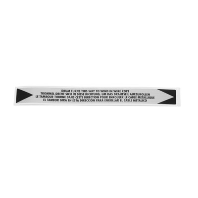 Warn 98391 Winch Label Genuine Replacement Part
