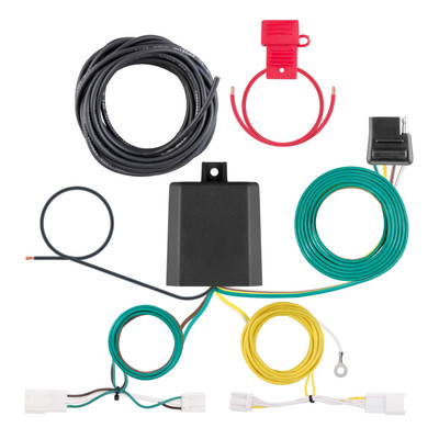 CURT 56581 4-Pin Flat Trailer Wiring Harness, Plug-and-Play T-Connector, Fits Select Toyota RAV4