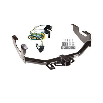 2000-2003 Ford F-150 SuperCrew Draw-tite Class 4 Trailer Hitch, 2 Inch Square Receiver Bundle w/ Plug-n-Play T-One Wiring Harness