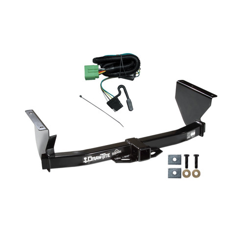1999-1999 Jeep Grand Cherokee Draw-tite Class 3 Trailer Hitch, 2 Inch Square Receiver Bundle w/ Plug-n-Play T-One Wiring Harness