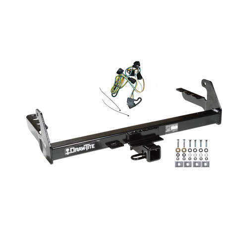 1995-1996 Dodge Dakota Draw-tite Class 3 Trailer Hitch, 2 Inch Square Receiver Bundle w/ Plug-n-Play T-One Wiring Harness