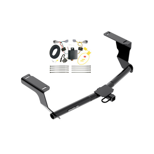 2012-2016 Subaru Impreza Wagon, Except WRX STi & w/Quad Exhaust Outlets Draw-tite Class 1 Trailer Hitch, 1-1/4 Inch Square Receiver Bundle w/ Plug-n-Play T-One Wiring Harness