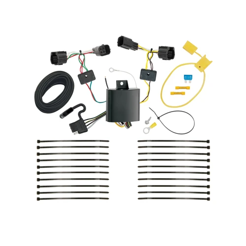 2019-2023 Ford Ranger Draw-tite Class 4 Trailer Hitch, 2 Inch Square Receiver Bundle w/ Plug-n-Play T-One Wiring Harness