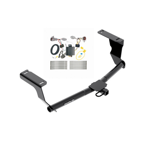 2017-2024 Subaru Impreza Wagon, Except WRX STi & w/Quad Exhaust OutletsDraw-Tite Class 1 Trailer Hitch, 1-1/4 Inch Square Receiver Bundle w/ Plug-n-Play T-One Wiring Harness