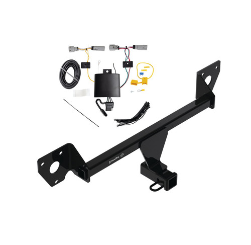 2021-2023 Chevrolet Trailblazer Except w/LED Taillights Draw-tite Class 3 Trailer Hitch, 2 Inch Square Receiver Bundle w/ Plug-n-Play T-One Wiring Harness