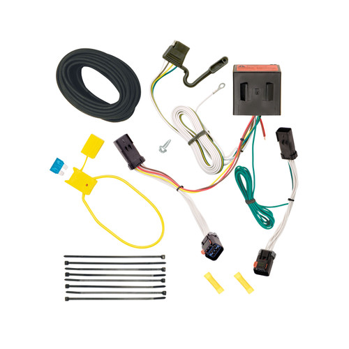 2002-2004 Jeep Liberty Draw-tite Class 3 Trailer Hitch, 2 Inch Square Receiver Bundle w/ Plug-n-Play T-One Wiring Harness