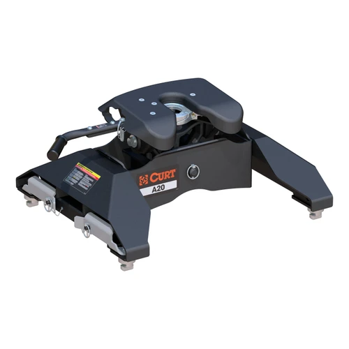 CURT 20K, A20 5th Wheel Hitch, 20,000 lbs, Select Chevrolet Silverado, GMC Sierra 2500, 3500 HD, 8-Foot Bed Puck System 16064