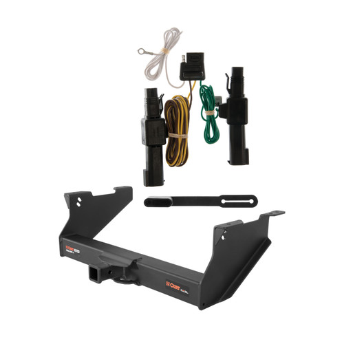 03 - 10 Dodge Ram 3504 Fits with or without factory receiver CURT Class 5 2" Trailer Hitch w/ 4-flat Wiring Kit 15409