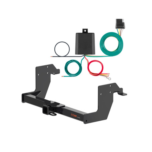 10 - 23 Mercedes-Benz Sprinter 2500 Standard bumper CURT Class 3 2" Trailer Hitch w/ 4-flat Wiring Kit 13388