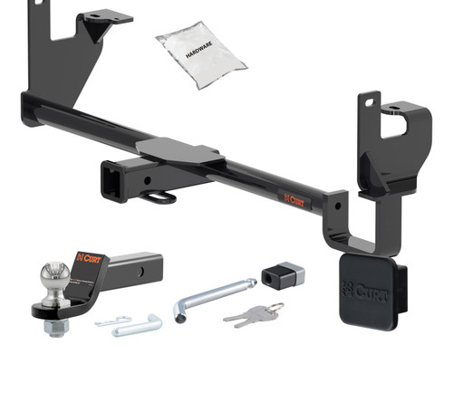 25 - 25 Lexus UX300h 2in. CURT Trailer Hitch + Ball Mount + Cover + Lock Kit HWA1721