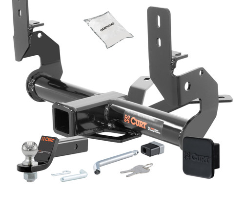 09 - 17 Audi Q5 Excluding hybrid 2in. CURT Trailer Hitch + Ball Mount + Cover + Lock Kit HWA68