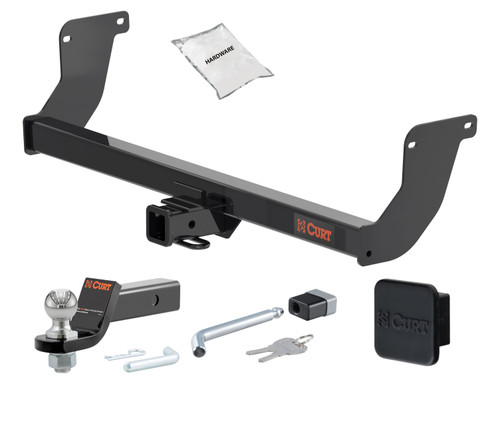 23 - 24 Lexus Rx500h 2in. CURT Trailer Hitch + Ball Mount + Cover + Lock Kit HWA1712