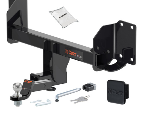 19 - 25 BMW X5  Excluding M 2in. CURT Trailer Hitch + Ball Mount + Cover + Lock Kit HWA171
