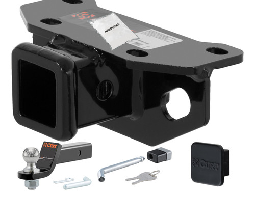 10 - 23 Lexus GX460 2in. CURT Trailer Hitch + Ball Mount + Cover + Lock Kit HWA1671