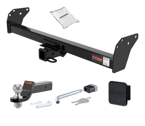 91 - 94 Oldmobile Bravada 2in. CURT Trailer Hitch + Ball Mount + Cover + Lock Kit HWA2101
