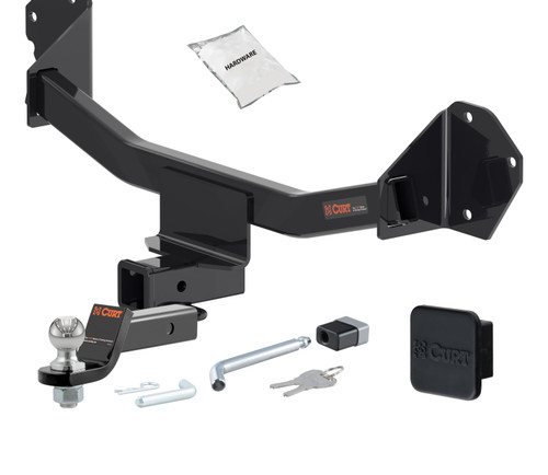 22 - 23 Chevrolet Bolt EUV 2in. CURT Trailer Hitch + Ball Mount + Cover + Lock Kit HWA269