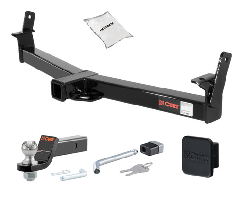 91 - 94 Mazda Navajo 2in. CURT Trailer Hitch + Ball Mount + Cover + Lock Kit HWA1818
