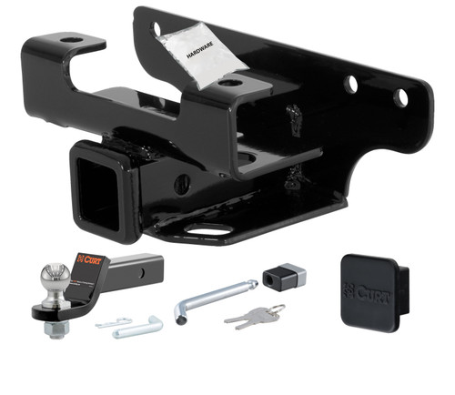 02 - 02 Dodge Ram 1500  Factory style (built before 11/02) 2in. CURT Trailer Hitch + Ball Mount + Cover + Lock Kit HWA720