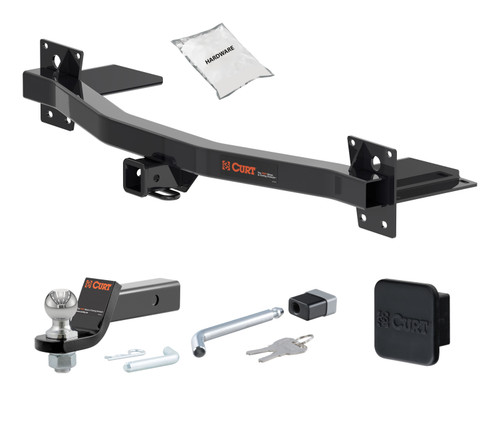 18 - 23 Chevrolet Traverse 2in. CURT Trailer Hitch + Ball Mount + Cover + Lock Kit HWA608