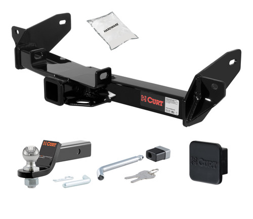 06 - 08 Ford F-150  Excluding factory receiver (built after 8/5/05) 2in. CURT Trailer Hitch + Ball Mount + Cover + Lock Kit HWA856