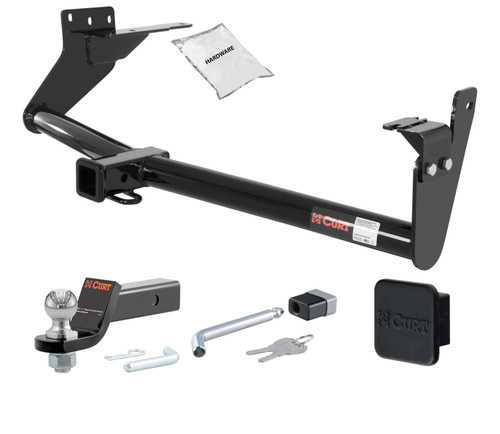 09 - 14 Infiniti FX37 2in. CURT Trailer Hitch + Ball Mount + Cover + Lock Kit HWA1473