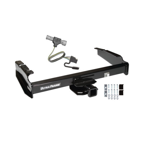 1997-1997 Ford F-350 Heavy Duty Draw-tite Class 4 Trailer Hitch, 2 Inch Square Receiver Bundle w/ Plug-n-Play T-One Wiring Harness 41904