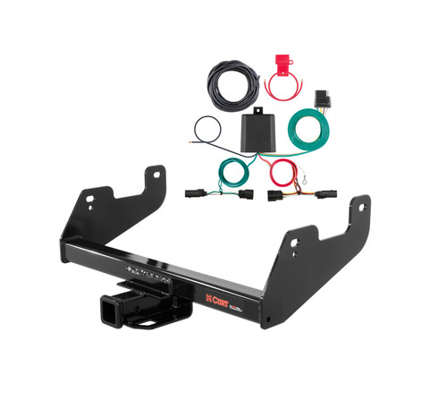 21 - 23 Ford F-150 w/ LED Tailights Excluding factory receiver or Police Responder Curt 2", Class 4 Trailer Tow Hitch + 4-way Wiring Kit 14017