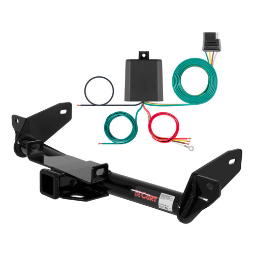 06 - 08 Ford F-150 Excluding factory receiver (built after 8/5/05) Curt 2", Class 3 Trailer Tow Hitch + 4-flat Wiring Kit 13365